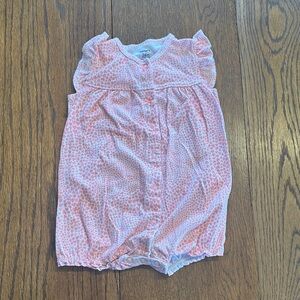 Carter's Pink and White Heart Romper